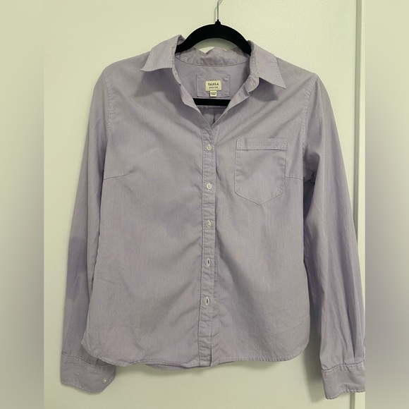 TALULA Purple Striped Button Down (Size Medium) - Picture 1 of 2